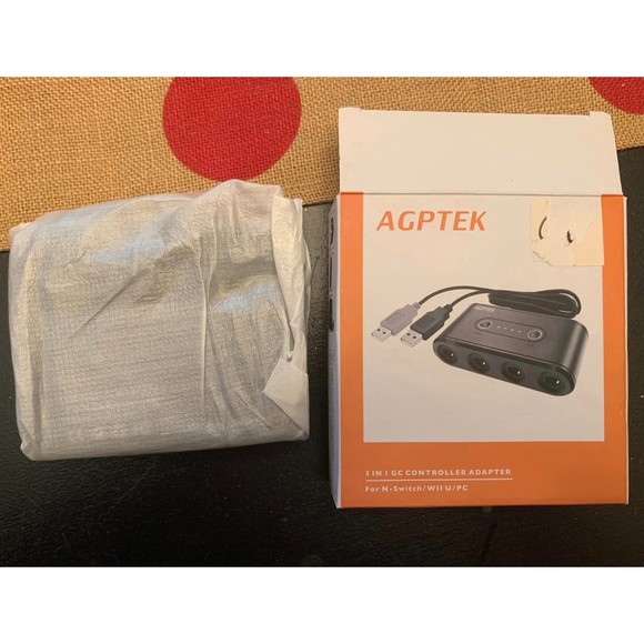 AGPTEK 3 in 1 Game Cube Controller Adapter Nintendo-Switch Wii University/PC NIB - Picture 1 of 2